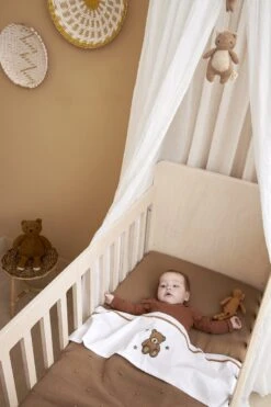 Meyco Teddy Bear Ledikant Laken - Toffee - 100x150cm -Peuterpaleis Winkel 800x1200 383