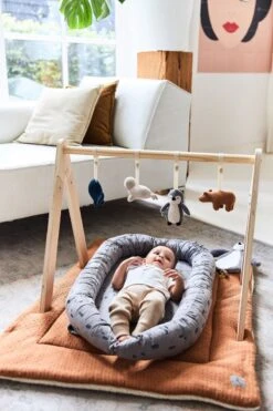 Jollein Babynest Spot 90x52cm - Caramel -Peuterpaleis Winkel 800x1200 412