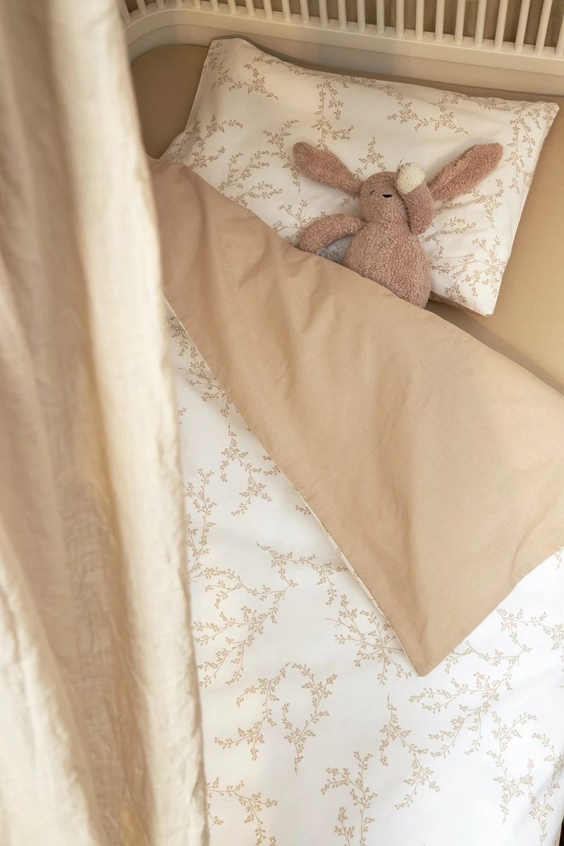 Meyco - Dekbedovertrek Ledikant - Branches - Sand - 100x135cm 4 Meyco - Dekbedovertrek Ledikant - Branches - Sand - 100x135cm - Afbeelding 2