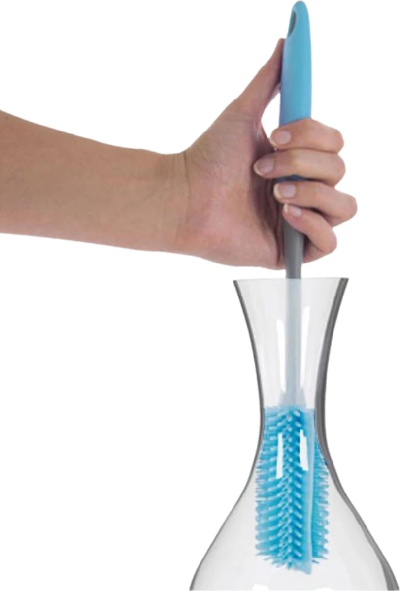 2x Flessenborstel – Roze – Siliconen – Flessenreiniger – Tuitenwisser – Flesborstel – Baby 5 2x Flessenborstel – Roze – Siliconen – Flessenreiniger – Tuitenwisser – Flesborstel – Baby - Afbeelding 3