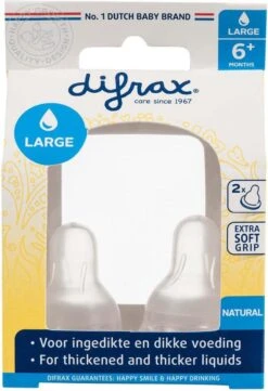 Difrax Flessenspeen Natural - Maat Large - 2 Stuks -Peuterpaleis Winkel 821x1200 5