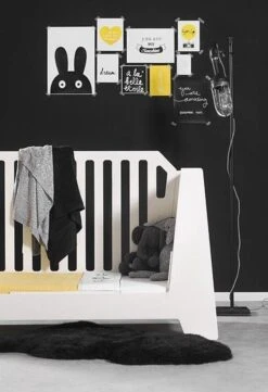 Jollein Baby Hoeslaken Ledikant Jersey 60x120cm - Zwart -Peuterpaleis Winkel 822x1200 2