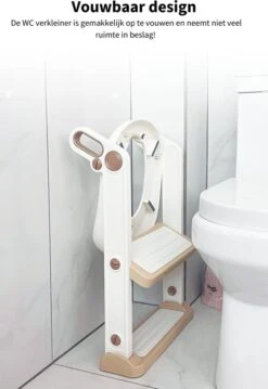Fleau Luxe WC Verkleiner Met Trapje - Toiletverkleiner - Wit - Brilverkleiner Met Handvaten En Opstapje - Toilettrainer + GRATIS Fleau WC Borstel -Peuterpaleis Winkel 826x1200 2