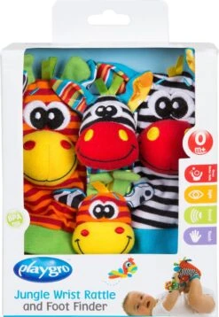 Playgro Pols- En Voetrammelaarset Zebra & Giraf - Set Van 4 Stuks, 2 Polsbandjes En 2 Rammelsokjes -Peuterpaleis Winkel 828x1200 2