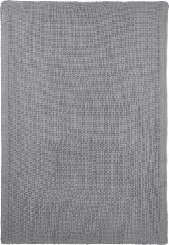 Meyco Herringbone Velvet Wiegdeken - Grijs - 75x100cm -Peuterpaleis Winkel 831x1200 3