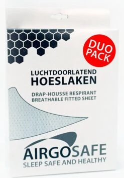 ABZ Airgosafe Hoeslaken 60x120 Cm - Duo Pack - Wit -Peuterpaleis Winkel 837x1200 5