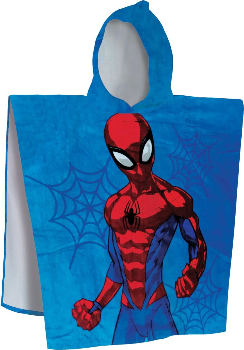 Spider-Man, Hero - Poncho / Badcape - 60 X 120 Cm - Katoen 3 Spider-Man, Hero - Poncho / Badcape - 60 X 120 Cm - Katoen