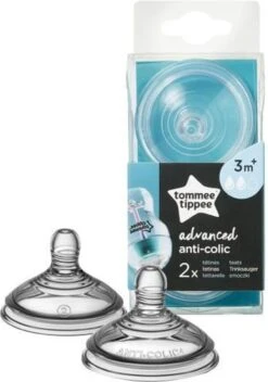 Tommee Tippee Advanced Anti-Colic Zuigfles Spenen, Borst-achtig, Zacht Silicone, Normale Uitstroomsnelheid, 3m+, Verpakking Van 2 -Peuterpaleis Winkel 841x1200 3