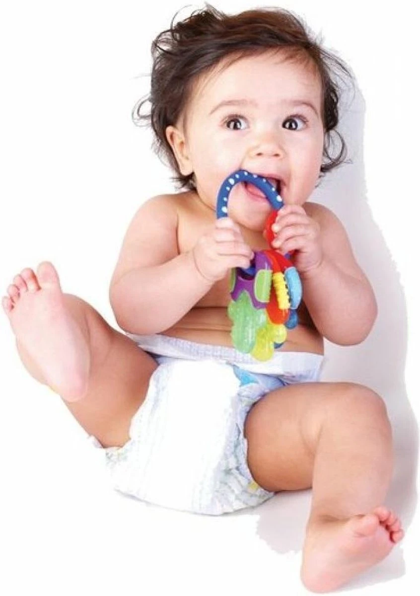 Nûby Bijtspeeltje Koelbijtsleutels - Blauw - 3m+ 5 Nûby Bijtspeeltje Koelbijtsleutels - Blauw - 3m+ - Afbeelding 3