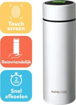 Nûby - RapidCool™ - Maak De Perfecte Flesvoeding Voor Je Baby - Flessenkoeler - Inclusief Melkpoederdispenser En Digitaal Deksel - Wit -Peuterpaleis Winkel 864x1200 3