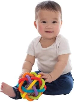 Playgro Buigbare Bendy Ball - Grijp- En Bijtspeelgoed - Incl Rammelaar - Activiteitenbal -Peuterpaleis Winkel 866x1200 4