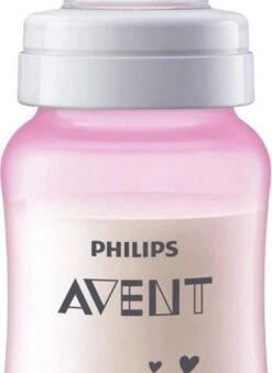 Philips Avent Anti-colic SCF821/14 - Babyfles (260 Ml) - 1 Stuk - Roze -Peuterpaleis Winkel 874x1200