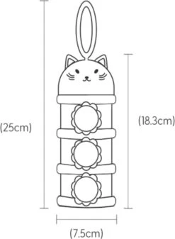 Melkpoedertoren Melkpoeder Toren - Roze - Flesvoedingsaccessoires - Babyvoeding Bewaarbakjes - Doseerdoosjes - Kraam Cadeau - BPA Vrij -Peuterpaleis Winkel 879x1200 5