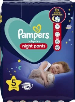Pampers® Pampers - Night Pants - Maat 5 - Small Pack - 36 Luierbroekjes -Peuterpaleis Winkel 884x1200