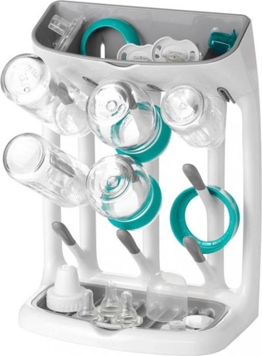 OXO Tot Flessendroogrek Baby - Compact Flessenrek - Flessenrek Baby - Afdruiprek Babyfles - Droogrek Flessen Baby -Grey 8 OXO Tot Flessendroogrek Baby - Compact Flessenrek - Flessenrek Baby - Afdruiprek Babyfles - Droogrek Flessen Baby -Grey - Afbeelding 6