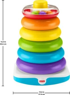 Fisher Price Fisher-Price Stapelringen - Grote Kleurenringpiramide -Peuterpaleis Winkel 887x1200