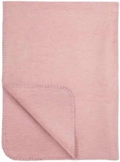Meyco Uni Ledikant Deken - Oudroze - 100x150cm -Peuterpaleis Winkel 887x1200 4