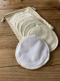 Merkloos Wasbare Zoogcompressen (8st)- Borstvoeding- Bamboe Compres -Peuterpaleis Winkel 899x1200 19