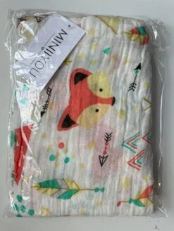 2 Stuks - Hydrofiele Doek XL - 120x120 Cm - Inbakerdoek - Tipi Tent Beer - Safari Dieren - Swaddle Doek Groot - Hydrofiele Luier -Peuterpaleis Winkel 900x1200 6