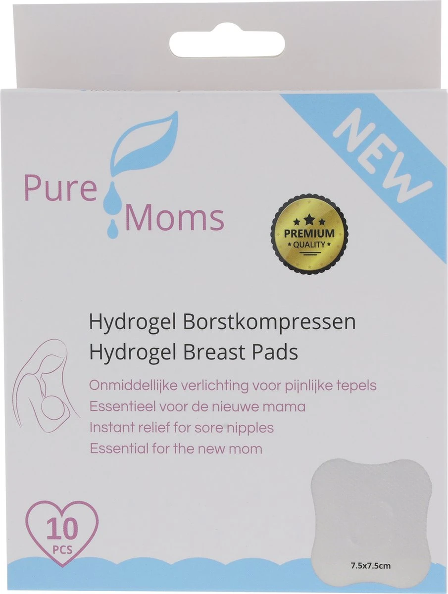 Pure Moms - Hydrogel Pads - Tepelbeschermers - NIEUW - 10 Stuks - Award Winnaar - Verkoeling Van Gevoelige Of Pijnlijke Tepels Helpt Bij Herstel - Direct Verkoelend Effect - Borstvoeding - Essentiële Hulp Als Nieuwe Moeder - Kraam Cadeau - Babyshower 4 Pure Moms - Hydrogel Pads - Tepelbeschermers - NIEUW - 10 Stuks - Award Winnaar - Verkoeling Van Gevoelige Of Pijnlijke Tepels Helpt Bij Herstel - Direct Verkoelend Effect - Borstvoeding - Essentiële Hulp Als Nieuwe Moeder - Kraam Cadeau - Babyshower - Afbeelding 2