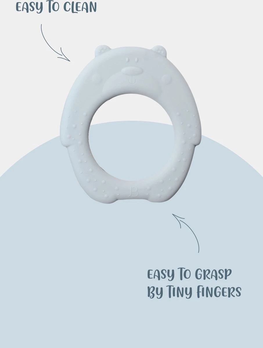 J.Børn Silicone Bijtring Beer - Sage - Bijtspeelgoed - Baby 7 J.Børn Silicone Bijtring Beer - Sage - Bijtspeelgoed - Baby - Afbeelding 5