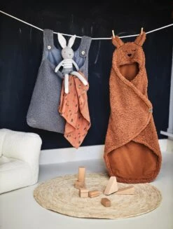 Jollein Wikkeldeken Bunny 100x105cm - Caramel -Peuterpaleis Winkel 906x1200 6