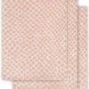 Jollein Baby Hydrofiel Washandje Snake - Pale Pink - 3 Stuks