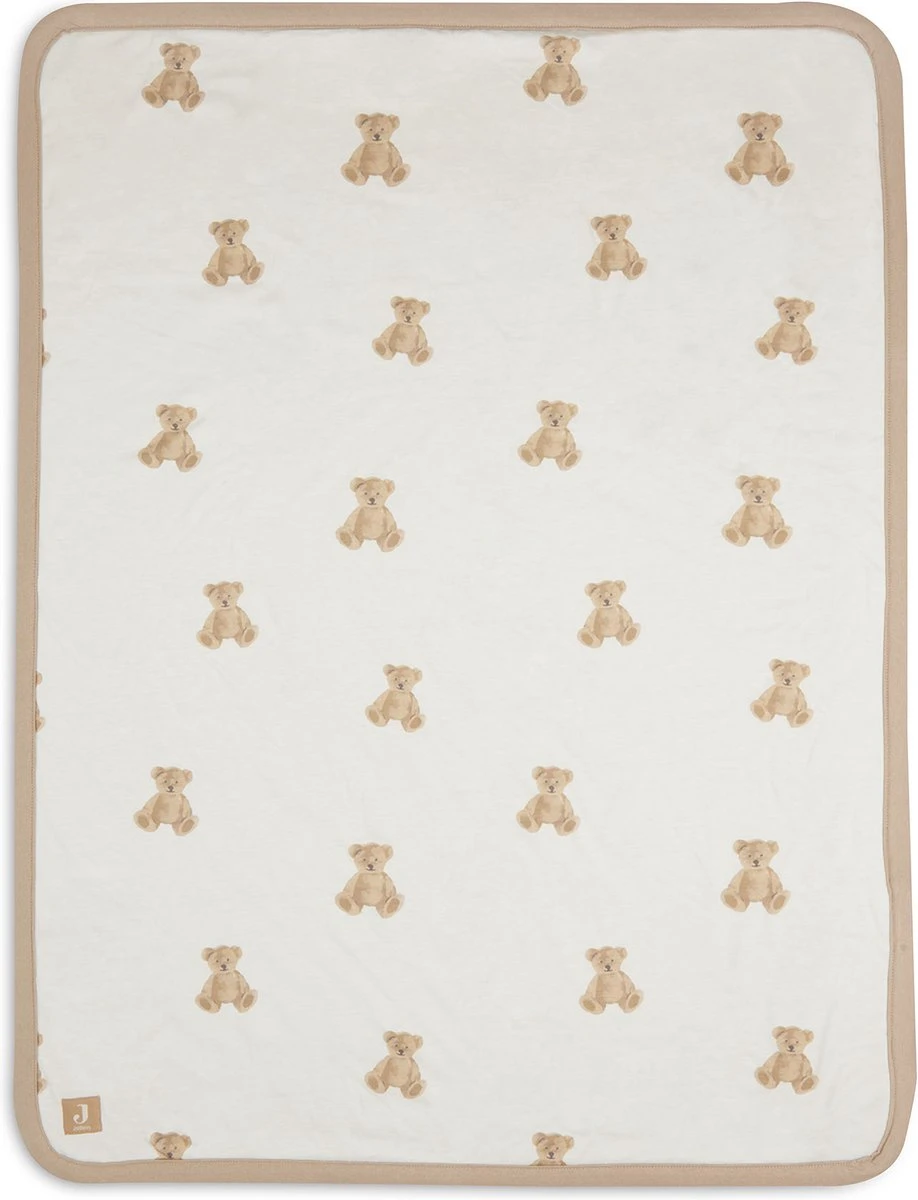 Jollein Baby Deken Ledikant Jersey 100x150cm - Teddy Bear 5 Jollein Baby Deken Ledikant Jersey 100x150cm - Teddy Bear - Afbeelding 3