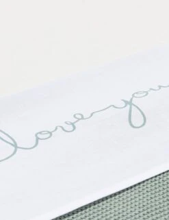 Jollein Baby Laken Wieg 75x100cm Love You - Stone Green -Peuterpaleis Winkel 922x1200 6
