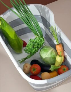 Merkloos Baby Badje Opvouwbaar - Multifunctioneel - Wasmand - Opbergmand - Speelgoed Opslag - Babybadje -Peuterpaleis Winkel 925x1200 2