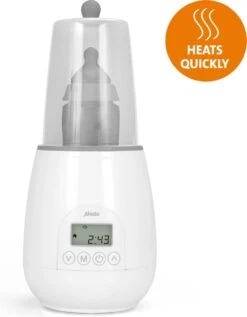 Alecto BW-700 - Snelle Digitale Flessenwarmer 500W Voor Opwarmen, Steriliseren En Ontdooien - Inclusief Stoomkap - Bediening Via Display - Wit -Peuterpaleis Winkel 935x1200 2