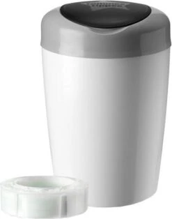 Tommee Tippee Simplee Sangenic Luieremmer, Milieuvriendelijker Systeem, Inclusief 1 Navulcassette Met Duurzaam Geproduceerde Antibacteriële GREENFILM, Grijs -Peuterpaleis Winkel 943x1200