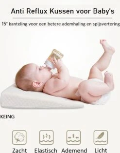 Reflux Kussen ROND – Hellend Kussen – Matrasverhoger – Wigkussen – Zwangerschapskussen – Zijslaapkussen – Slaapkussen Baby – Voedingskussen – Hoofdkussen Baby – Anti Reflux – Verhogend Kussen Baby – Kraamcadeau -Peuterpaleis Winkel 943x1200 3