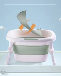 Rudolphy Opvouwbaar Babybad 3-in 1 Van 0-12 Jaar - Roze -Peuterpaleis Winkel 961x1200