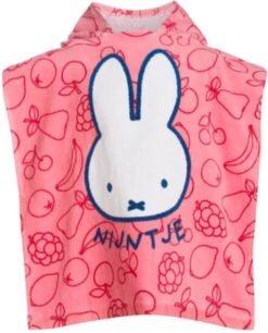 Nijntje | Badponcho | Badcape | Poncho Met Capuchon | Roze | 50 X 50 Cm -Peuterpaleis Winkel 968x1200