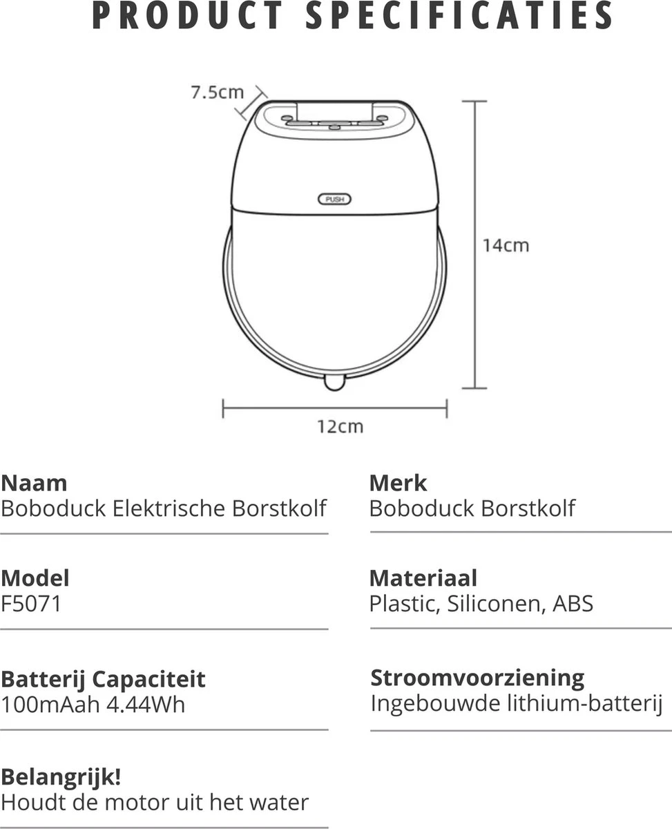 Boboduck - Handsfree Elektrische Draagbare Borstkolf - Borstvoeding - Kolfapparaat - Handkolf - Handsfree - Inclusief Opslagruimte Voor Melk - 200 Ml - BPA Vrij 7 Boboduck - Handsfree Elektrische Draagbare Borstkolf - Borstvoeding - Kolfapparaat - Handkolf - Handsfree - Inclusief Opslagruimte Voor Melk - 200 Ml - BPA Vrij - Afbeelding 5