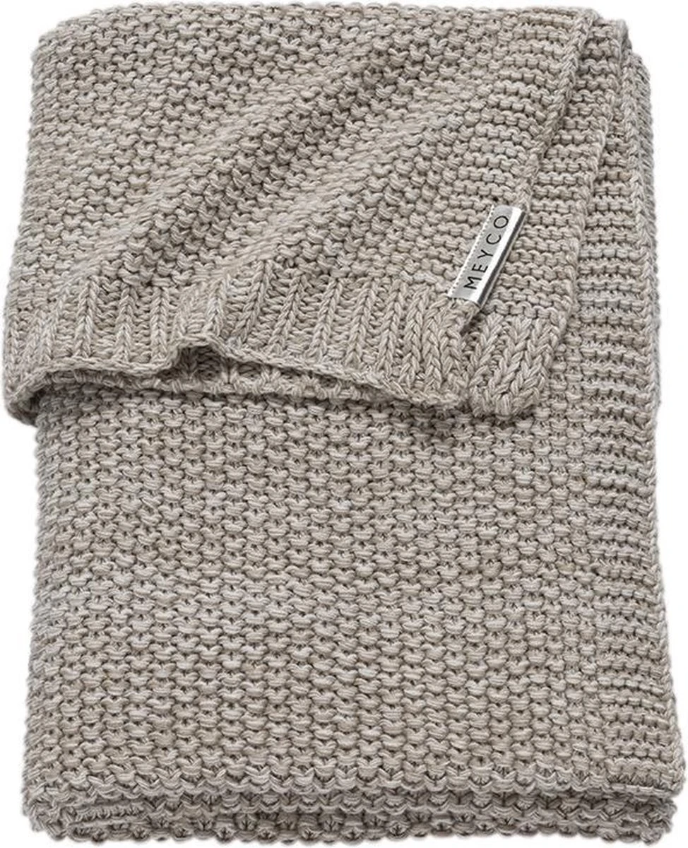 Meyco Wiegdeken Relief Mixed - Zand - 75x100 Cm 3 Meyco Wiegdeken Relief Mixed - Zand - 75x100 Cm