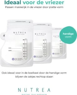 Nutrea – 100 Stuks – Moedermelk Bewaarzakjes Met Schenktuit – 200 Ml – Inclusief Pen – Borstvoeding Bewaarzakje 13 Nutrea – 100 Stuks – Moedermelk Bewaarzakjes Met Schenktuit – 200 Ml – Inclusief Pen – Borstvoeding Bewaarzakje -Peuterpaleis Winkel 974x1200 5