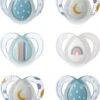 Tommee Tippee Night Time Soothers, Symmetrical Orthodontic Design, BPA-Free Silicone Baglet, 6-18m, Pack Of 6 -Peuterpaleis Winkel 989x1200 2