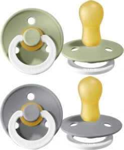 BiBS - Colour Collection - Stage 3 Fopspeen - 18+ Maanden - 2 Stuks - Sage Glow / Cloud Glow -Peuterpaleis Winkel 996x1200 2