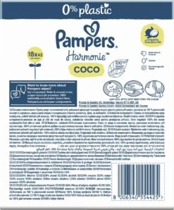 Pampers® Pampers Harmonie Coco - Billendoekjes Met Biologische Kokosolie - 756 Doekjes 25 Pampers® Pampers Harmonie Coco - Billendoekjes Met Biologische Kokosolie - 756 Doekjes -Peuterpaleis Winkel 996x1200